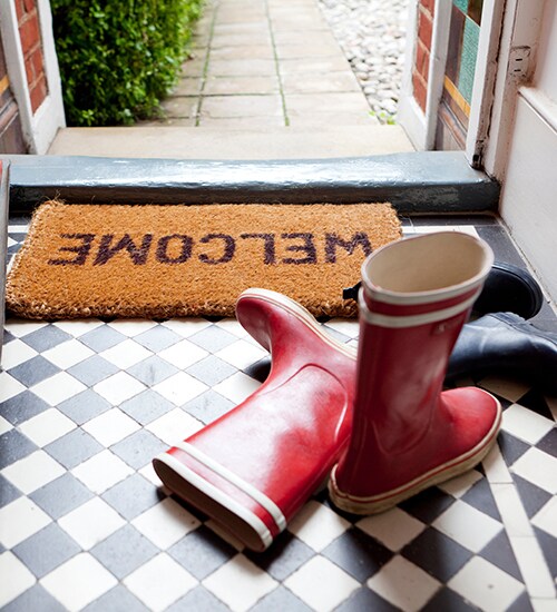 Shoes at the door